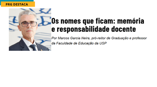 Feliz Dia das Professoras e dos Professores!Por Marcos Garcia Neira, pró-reitor de Graduação e professor da Faculdade de Educação da USP Feliz Dia das Professoras e dos Professores!Por Marcos Garcia Neira, pró-reitor de Graduação e professor da Faculdade de Educação da USP