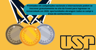 USP oferece 234 vagas para medalhistas de olimpíadas do conhecimento